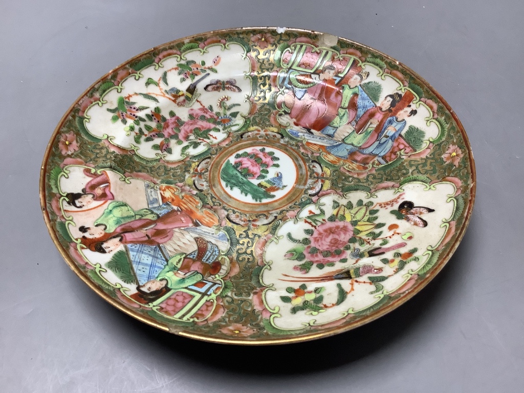 A collection of 19th century Chinese Export famille rose tableware